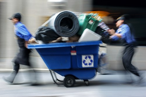 Clean and organized office space representing effective waste management