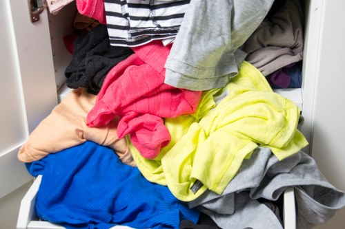 Team member assisting with an accessible on-site office clearance